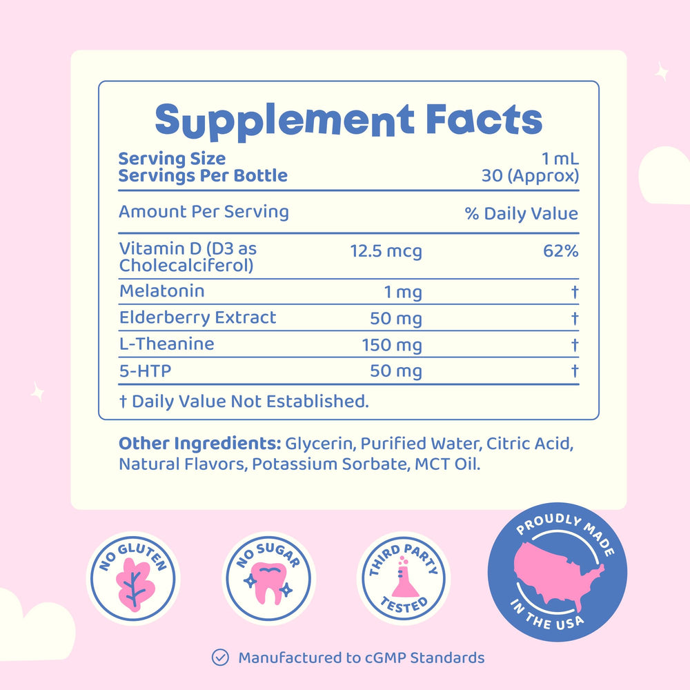 Graphic illustrating improved sleep quality for kids