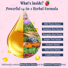 Cranberry and Milk Thistle herbal ingredients