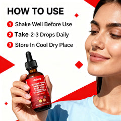 Lifestyle image showing Cayenne Pepper Drops usage