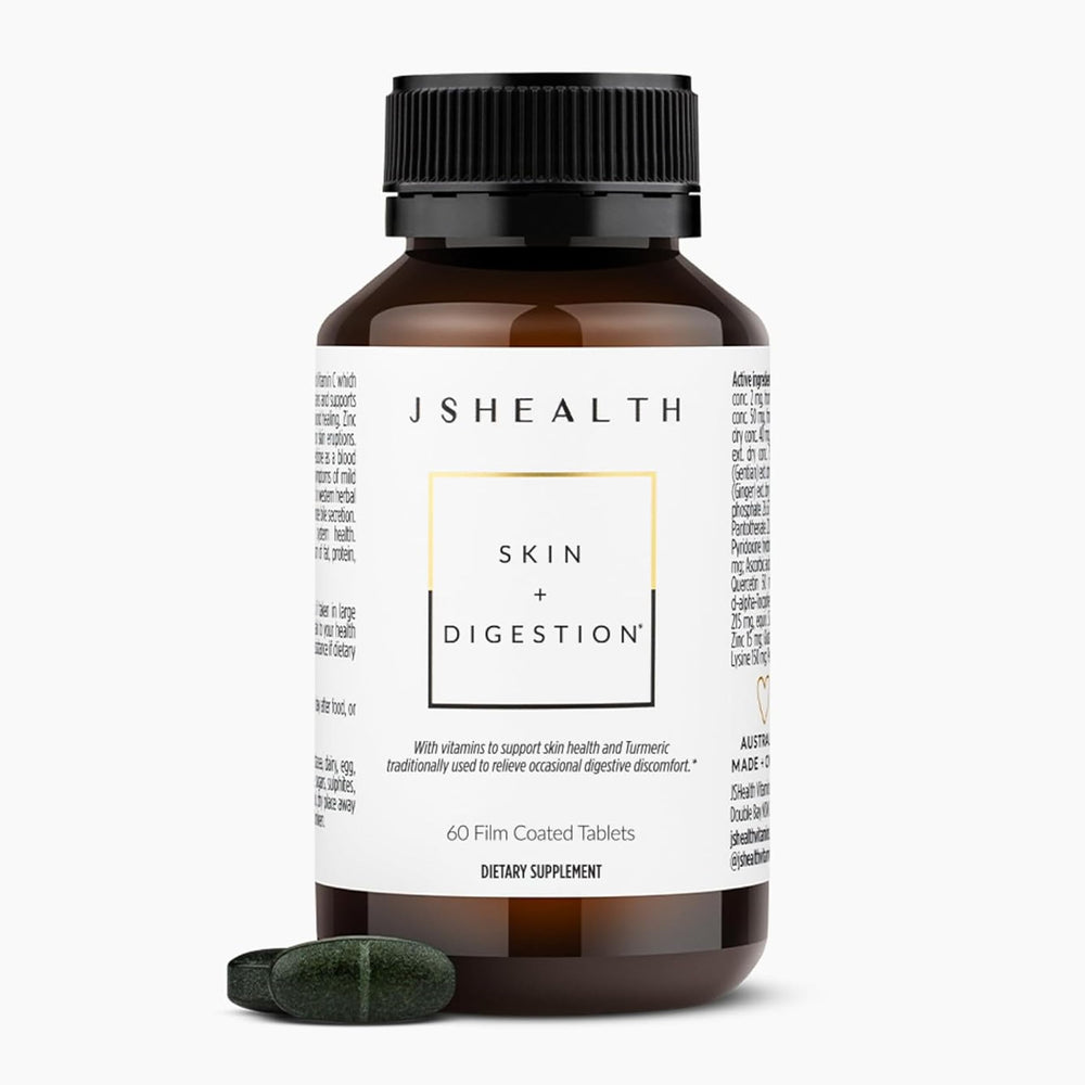 JSHealth Skin and Digestion Formula bottle with 60 tablets