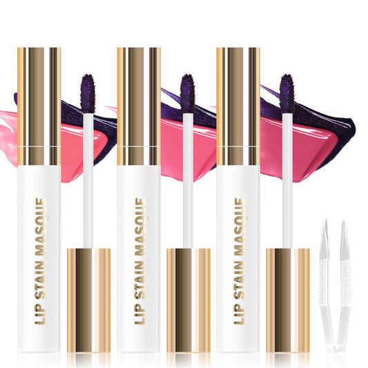 JUAAZIN peel-off lip stain is applied for precise color and clean lines.