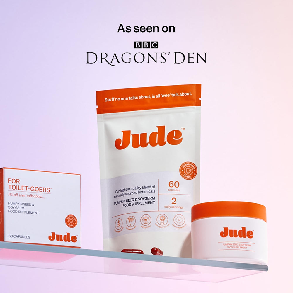Close-up of Jude Bladder Control Tablets capsules
