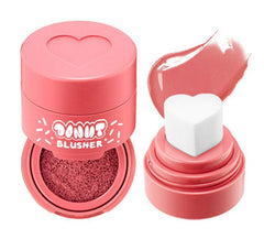 JUDEWY liquid blush with heart applicator for precise pink glow