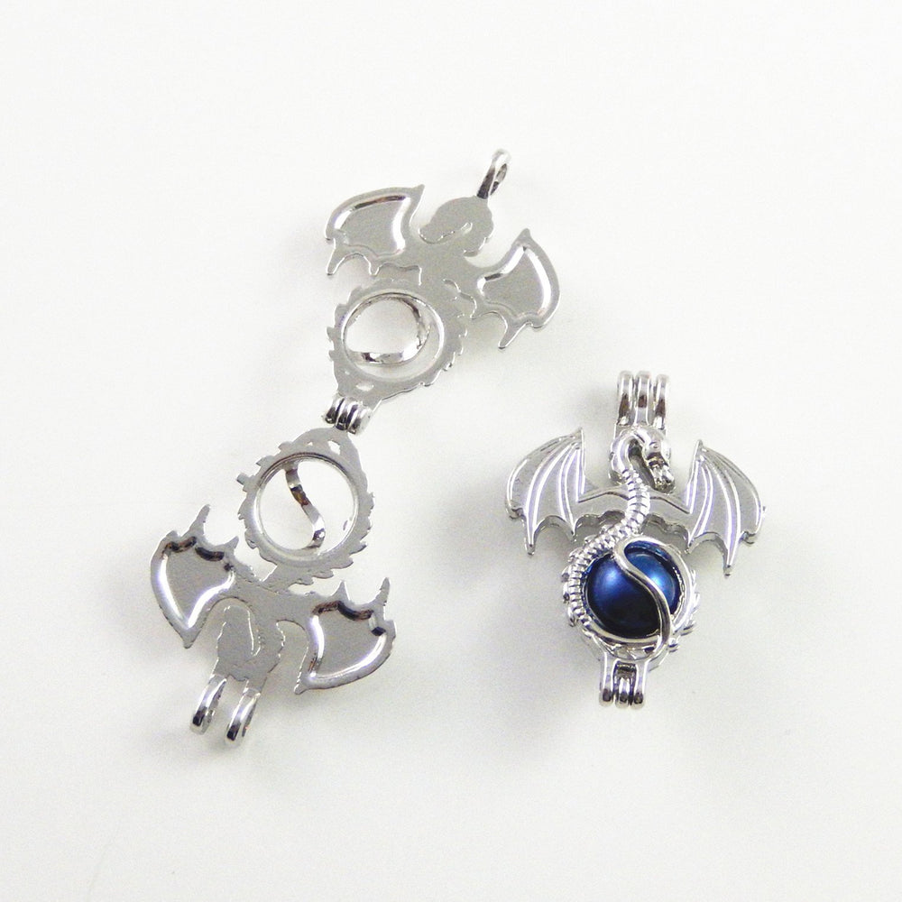 Julie Wang dragon charm pendant; versatile diffuser accessory for custom necklaces.