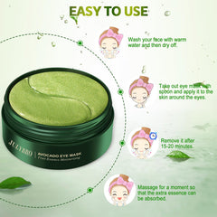 JULYBRO Avocado Vera travel-pack ready patches for on-the-go skincare.