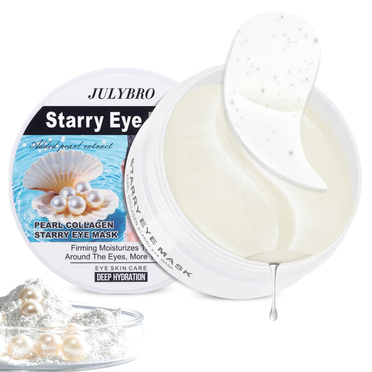 JULYBRO Pearl & Collagen patches in packaging for radiant eye care
