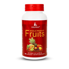JulyDeer Fruit Supplement bottle on white background