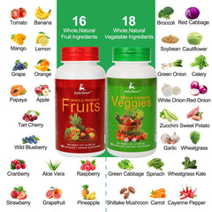 Illustration of the 16-fruit blend ingredients