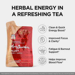 Close-up of pouch sachets for Red Ginseng drink