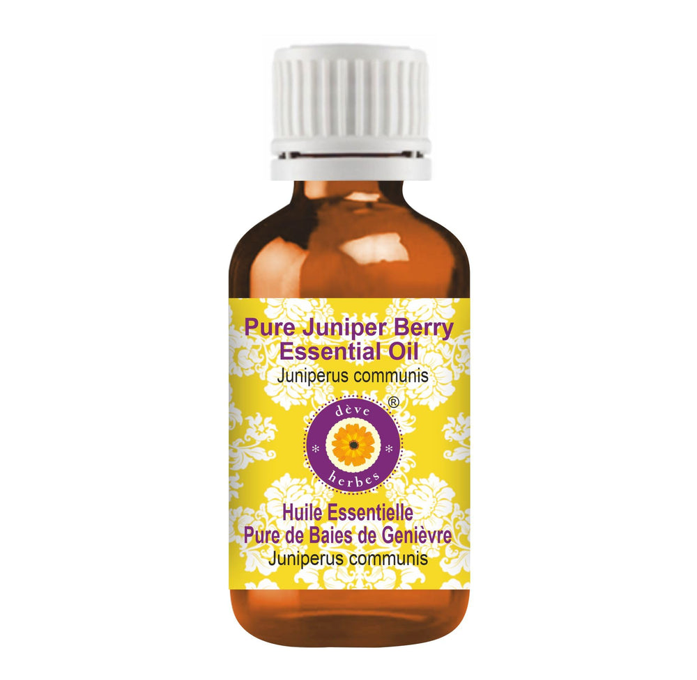 Juniper Berry Essential Oil 15ml bottle in amber glass