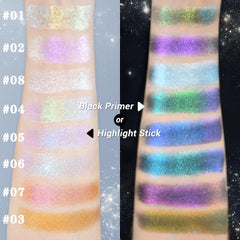 Jur Mornier color-shift effect adds holographic dimension to everyday looks.