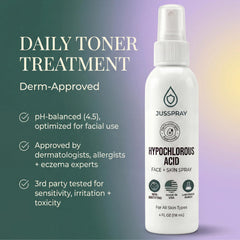 JusSpray USA-lab-tested label emphasizes FDA-registered GMP facility and purity.