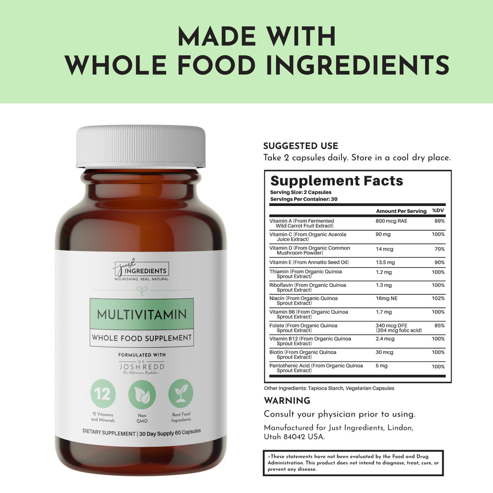 Real-food sources include annatto seed oil, quinoa sprouts, carrots, acerola cherry, shiitake