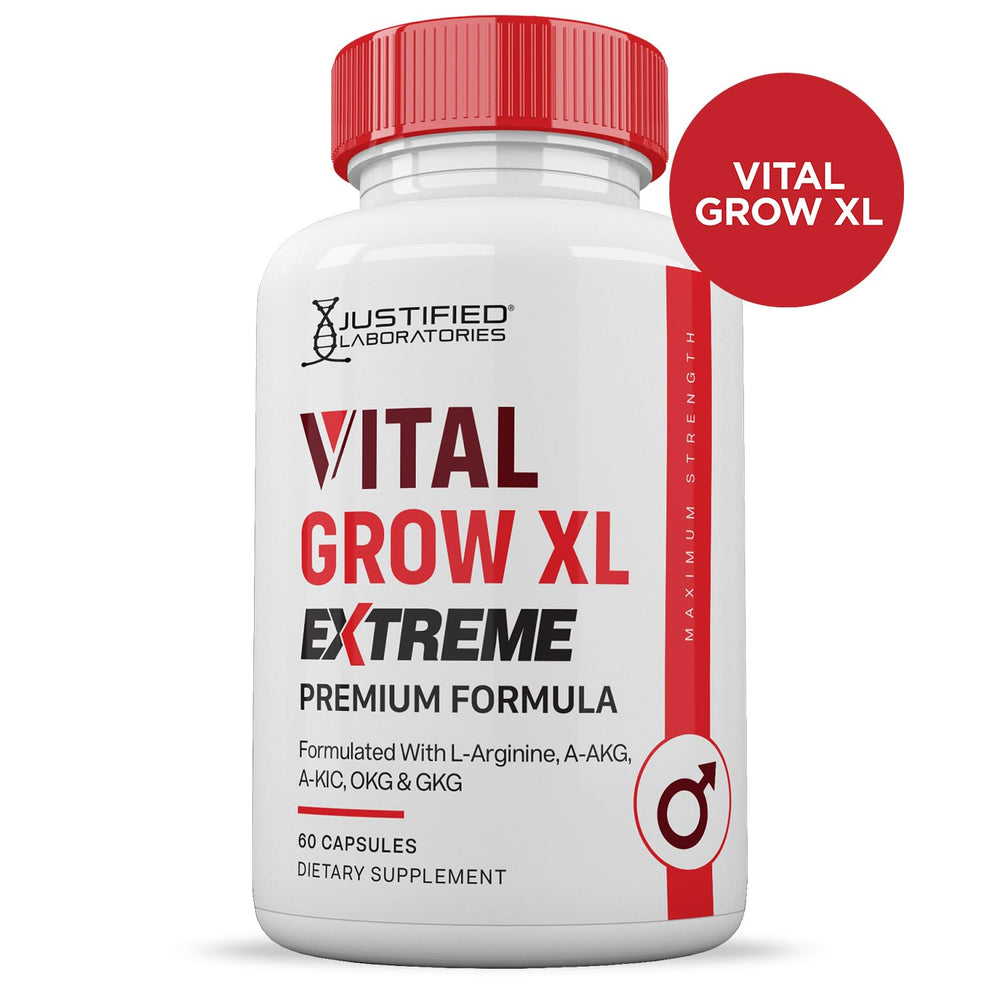 Label highlighting 1600mg proprietary blend on Vital Grow XL Extreme