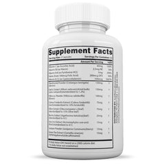 Supplement facts label for Blood Balance Advanced Formula 620MG