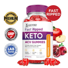 Close-up of Keto Rush ACV Gummies showing texture