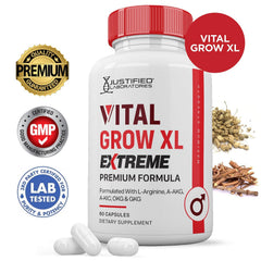 Vital Grow XL Extreme 1600MG capsules arranged on a surface