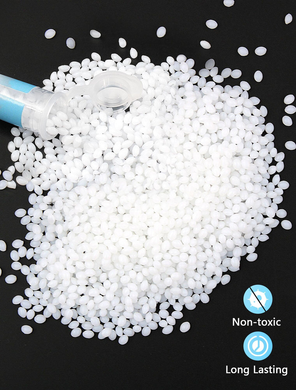 Thermoplastic beads in water for tooth repair