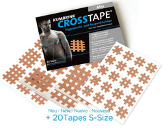 K-Tape Cross-Tape mixed sizes packaging with 5 sheets and 35 cross-tapes