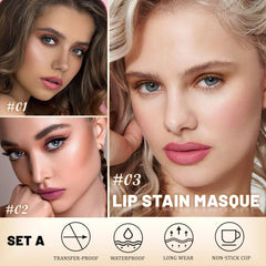 Kaely Lip Stain Peel-Off Masque being peeled away to reveal pigment