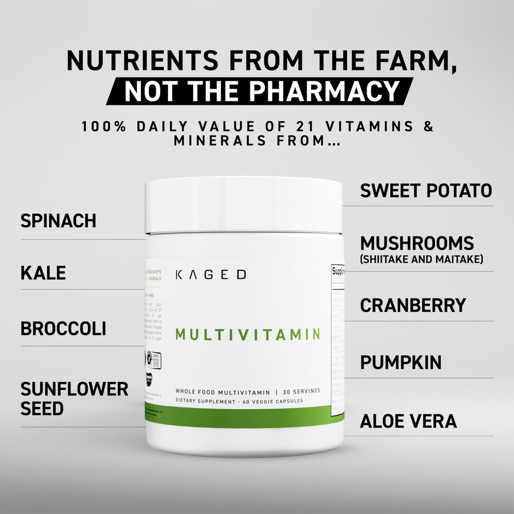 Plant-based vegan multivitamin concept