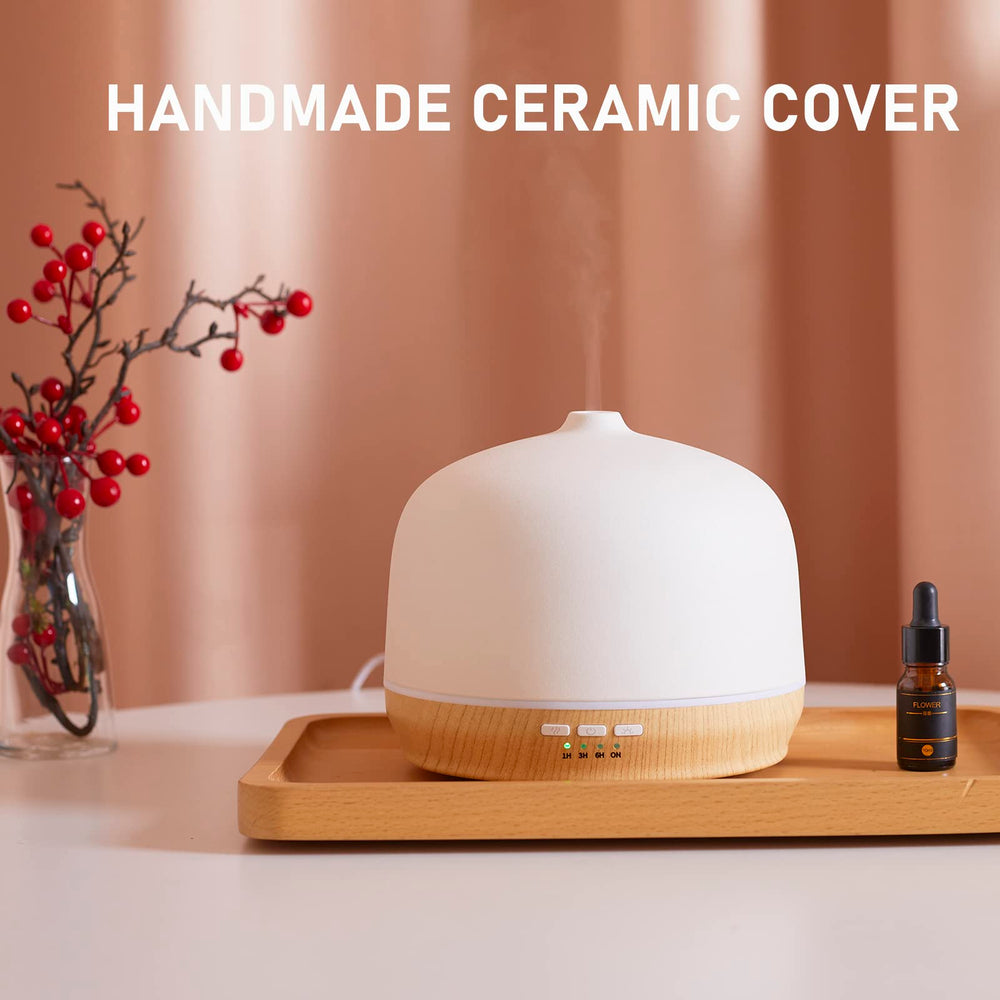 Diffuser with independent LED light and mist feature