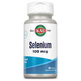 Kal 100 mcg Selenium Yeast Free Tablets bottle front