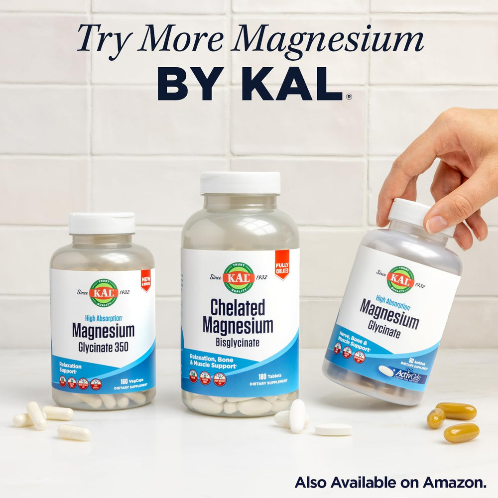 Lifestyle image highlighting bone, heart, and muscle support from Kal magnesium