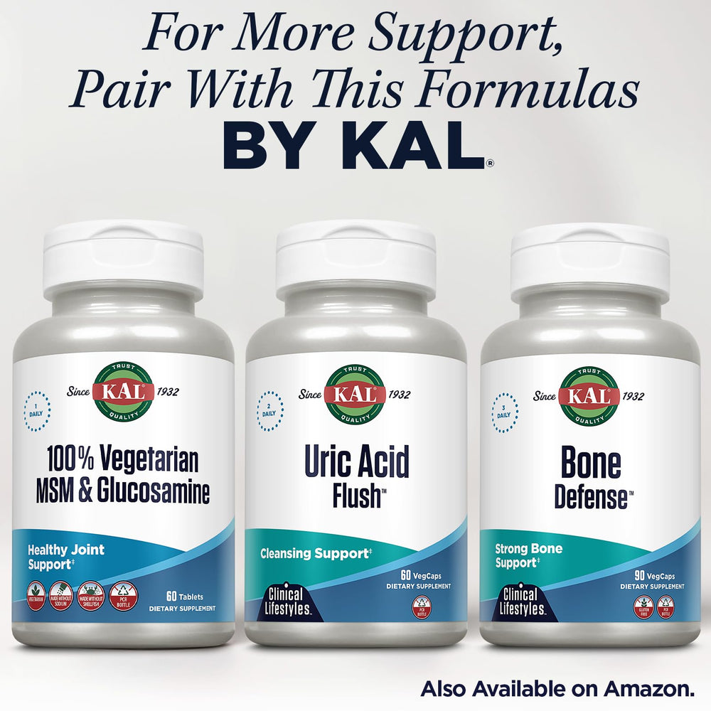 60 servings per bottle (60 tablets) of KAL supplement