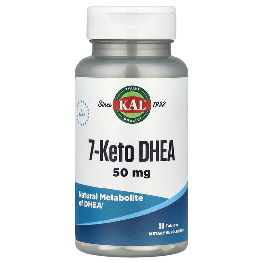 KAL 7 Keto DHEA 50 mg 30 count front view