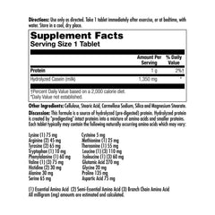 Close-up of KAL Amino Acid Complex Tablets capsules