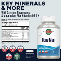 Bottle label close-up displaying ingredients and minerals