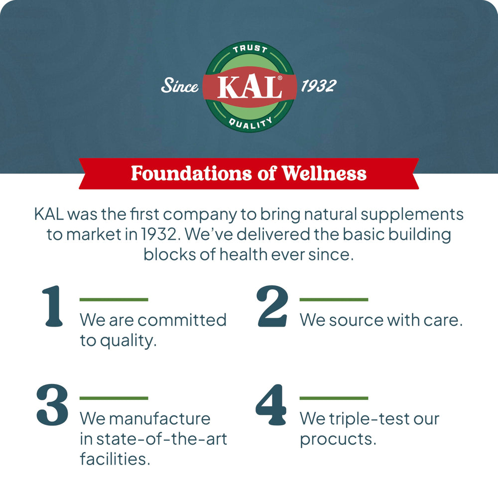 Product bottle close-up for KAL Calming Magnesium Powder