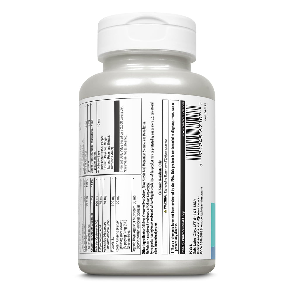 Close-up of KAL Cell Defense Tablets