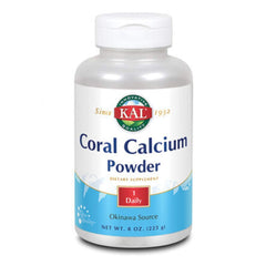 KAL Coral Calcium Powder 1000 mg tablets, unflavored, 8 oz bottle