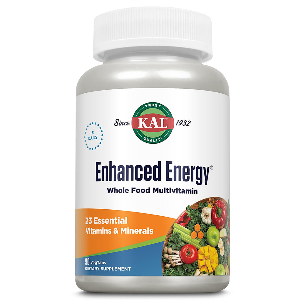 Kal Enhanced Energy 90 Count bottle front view