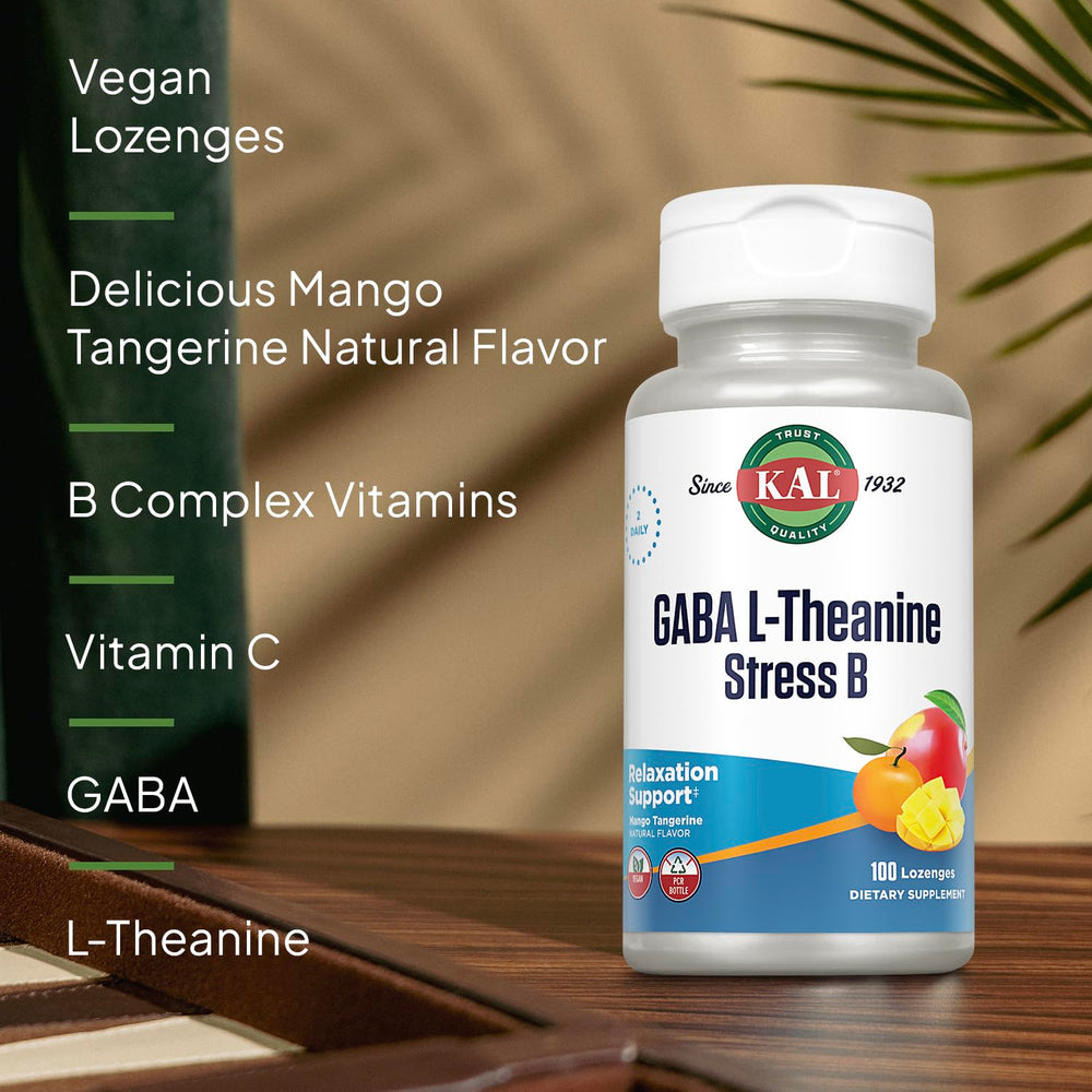 KAL GABA L-Theanine Stress B Lozenges product shot