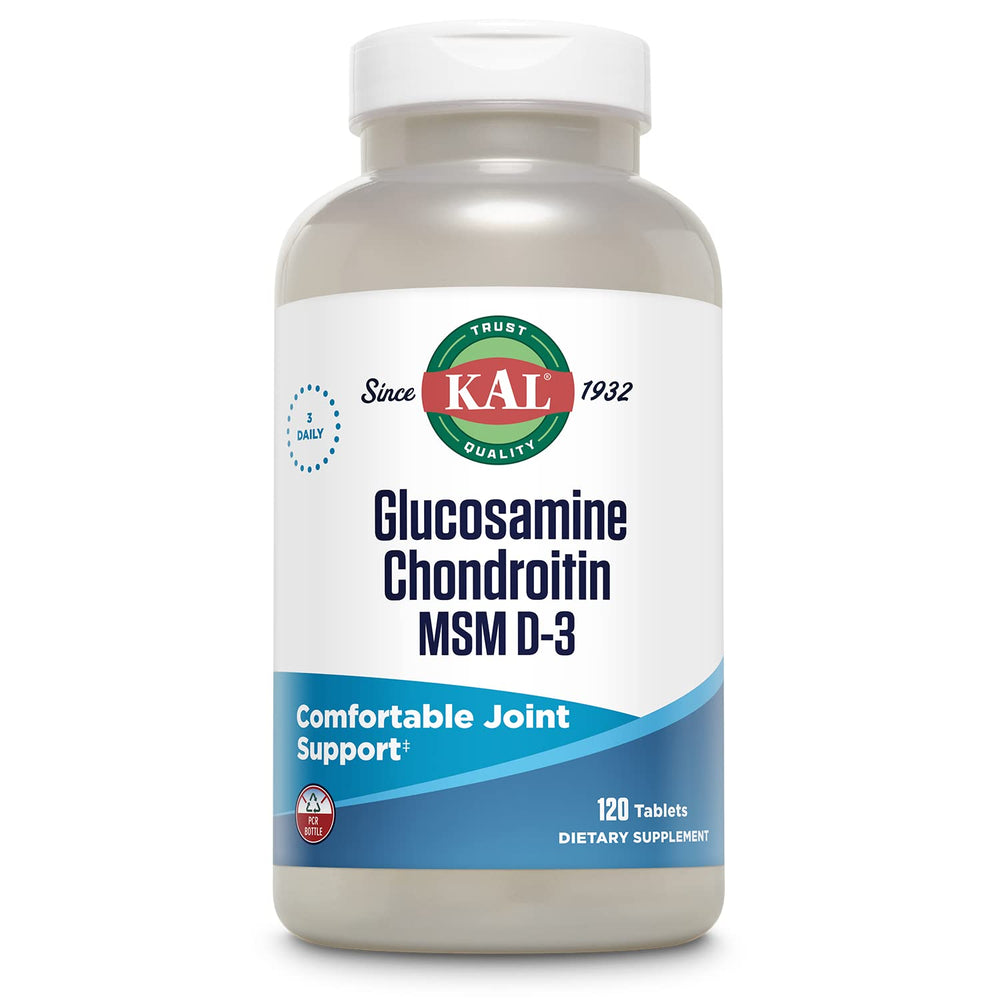 KAL Glucosamine Chondroitin MSM D-3 product packaging