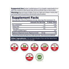 Close-up of KAL Heart Magnesium Powder label