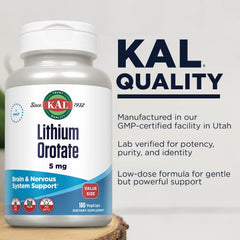 Close-up of Lithium Orotate 5mg VegCaps
