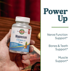 Nutrition label showing 60 mg magnesium citrate per serving