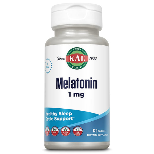 KAL Melatonin 1 mg Sleep Aid bottle