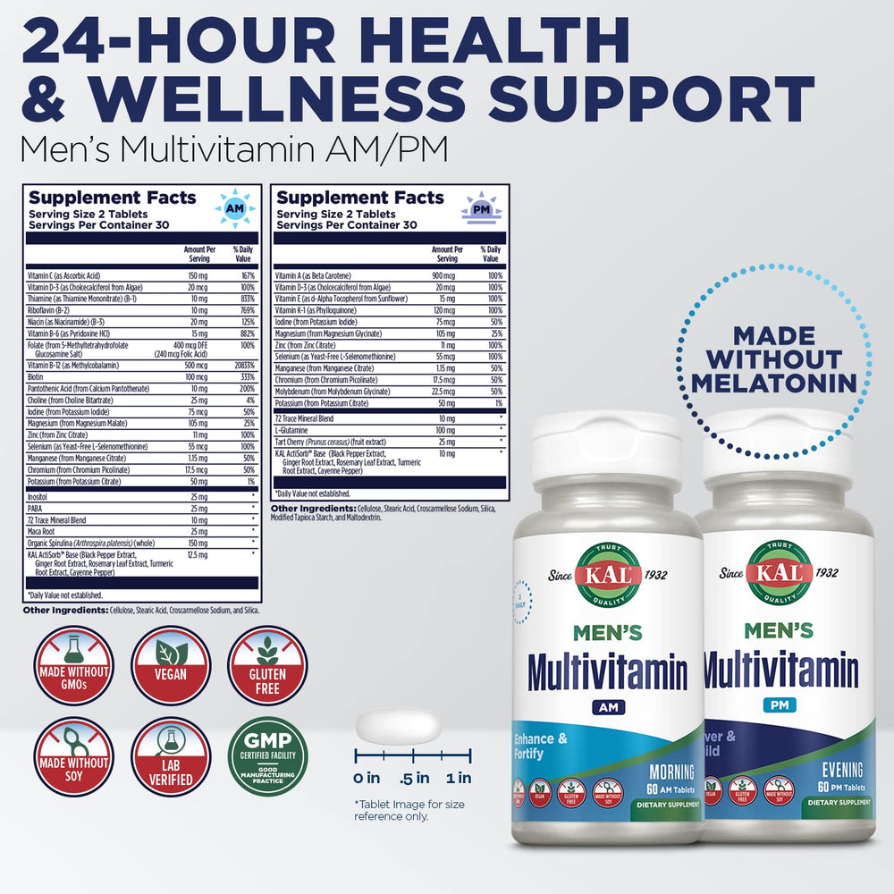 PM formula multivitamin tablet close-up