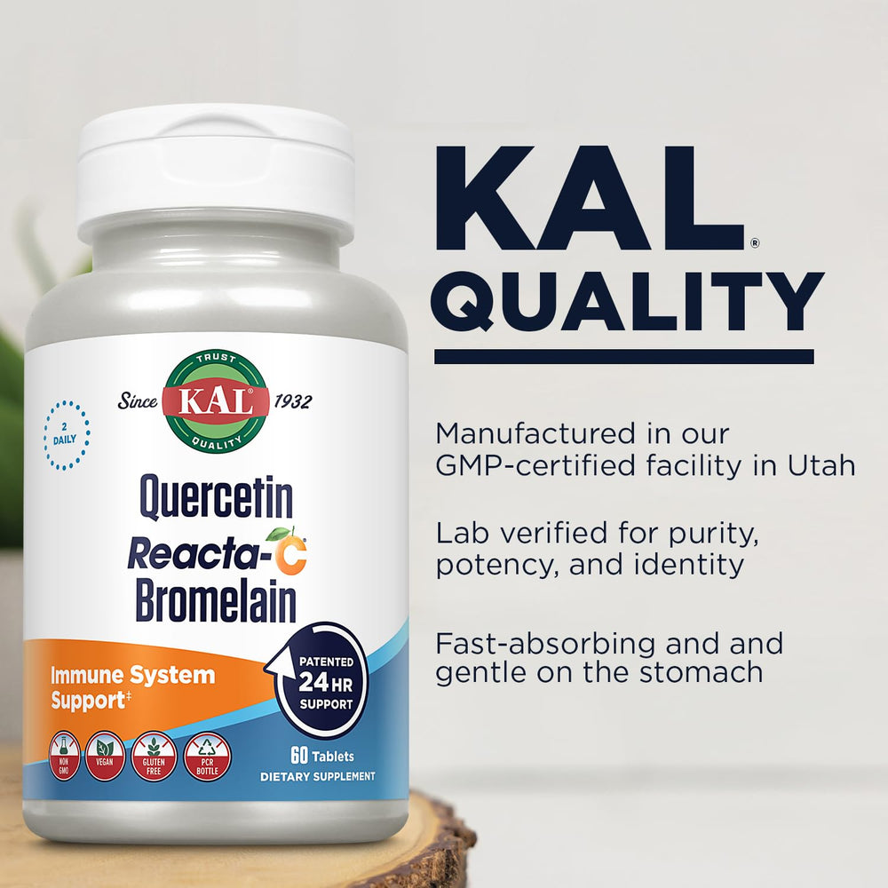 Vegan and gluten free Quercetin Reacta-C Bromelain