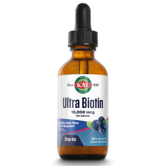 Product image of KAL Ultra Biotin DropIns bottle on white background
