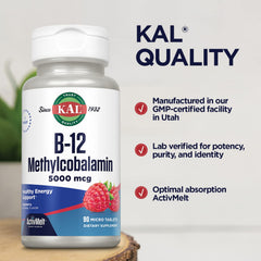 Natural raspberry flavored ActivMelt tablet dissolving in mouth