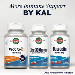 Information graphic showing 90 servings for KAL Zinc Orotate 30mg