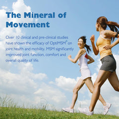 Joint health and mobility messaging on MSMPure packaging