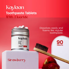 Gentle whitening toothpaste tablets for sensitive teeth