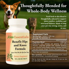 Dosage guidance for Kan Herbs Essentials Hips and Knees